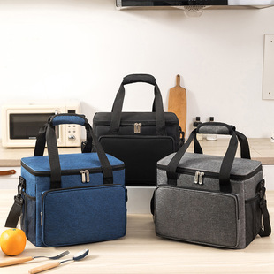 Cross-border 15L Insulation Bag Outdoor Large Picnic Bag Waterproof Oxford Cloth Ice Pack Lunch Thickened Car Insulation Bag