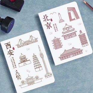 City Xi'an Suzhou Nanjing Hangzhou Beijing Changsha Shaoxing Luoyang Chengdu Datong Chongqing Travel Collection Stamped Edition