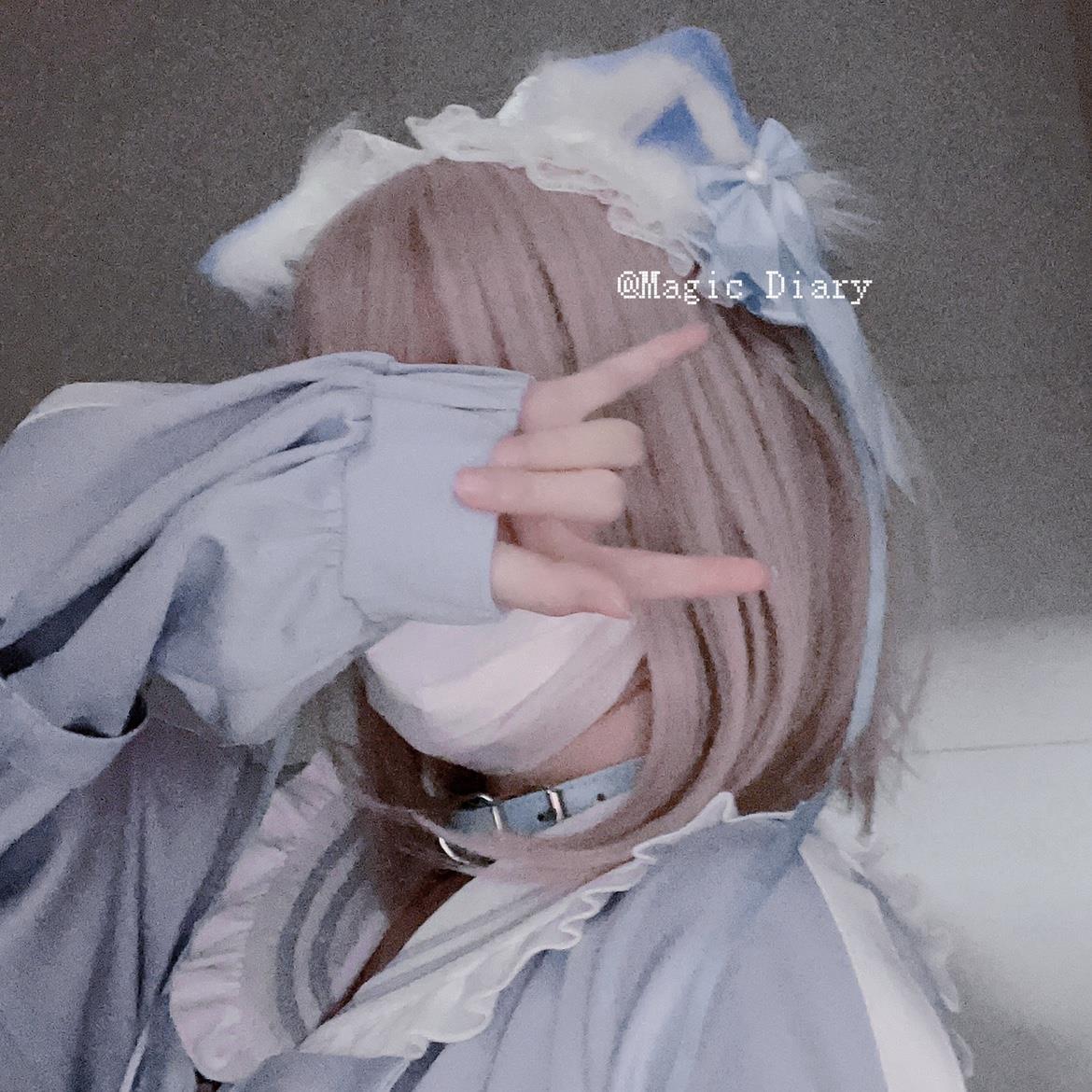 Hand-made water-colored ground Bud Series mass-produced cute soft sister lolita two-dimensional cat ear hair band