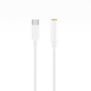TypeC to 3.5mm female 0.15 m music + call, ABS shell OD2.65, core wire enamelled copper, TPE