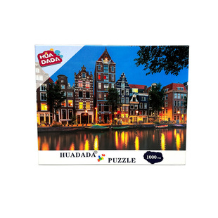Foreign trade hot 1000 pieces of adult paper jigsaw puzzle strange bookshelf in stock difficult children's puzzle wholesale