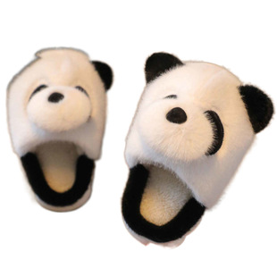 Children's Autumn and Winter Cotton Slippers Thick Bottom Non-slip Home Indoor New Thickened Wool Slippers Cartoon Medium and Big Children 2024