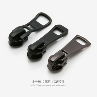 No.5 Nylon Pull Head Jacket Down Jacket Coat Shoes and Boots Luggage Zipper Accessories Pull Lock Head Accessories Long Pull Tabs