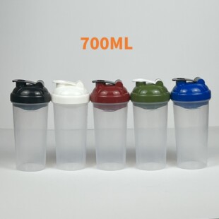 Manufacturers 700ML two-sided printing shake cup with filter plastic cup fitness cup sports kettle