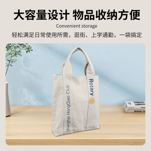 Spot supply support custom rpet portable canvas bag new student handbag large capacity cotton bag wholesale