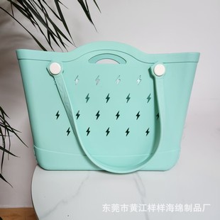 Independent Station Cross-border Hot Sale eva Beach Bag Travel Storage Bag Waterproof Swimming Bag Large Capacity Vegetable Basket