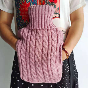Water injection large rubber hot water bag set knitted blanket warm eye mask plus velvet sleep socks manufacturers wholesale