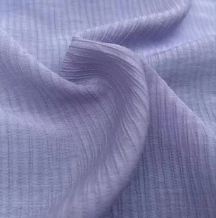 Xiyin Strip Fabric Spring and Summer Internet Celebrity Texture Wrinkled Jacquard Sun Protection Jacket Shirt Han Dynasty Dress Fabric