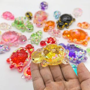 12cm маленькая черепаха светящийся свет смолы слепой снос слепой мешок для противостояния игрушечному столешнице