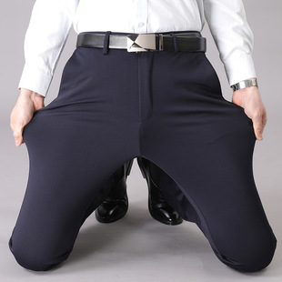Business Pants Men's Casual Pants Men's Pants Spring and Summer Thin Stretch Slim-Fit Straight Professional Dress Pants Men's