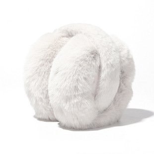 Winter Warm Earmuffs Women's Korean-style Cute Student Earmuffs Ear Protection Imitation Rabbit Plush Earmuffs Anti-freeze Foldable Earmuffs