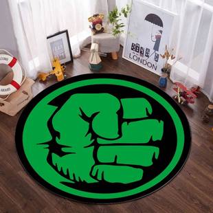 Cartoon Animation Spiderman Round Floor Mat Party Decoration Carpet Home Bedroom Bedside Blanket a generation of hair