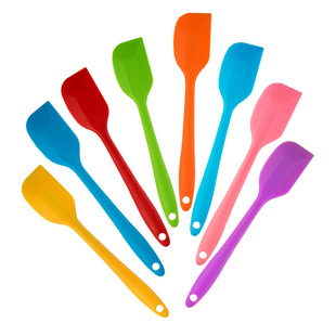 In stock small size scraper integrated all-inclusive silicone scraper cream mixing knife cake baking tool