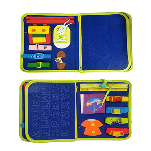 Felt children's busy Board early education board busy board puzzle learning dressing education board felt toy handbag
