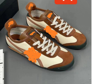 New Putian Pure Original First-Layer Leather Tiger Leather Slip-On Men's and Women's Shoes Casual Summer Sneakers Couple Sports Shoes