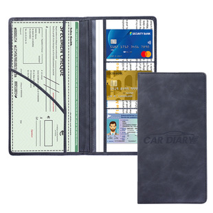 Simple new ID set exquisite car registration license driver's license insurance information storage bag air ticket PU wallet