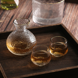 Japanese-style wine separator suit white wine set small wine cup white wine cup big belly vintage sake cup household White wine pot wine bottle