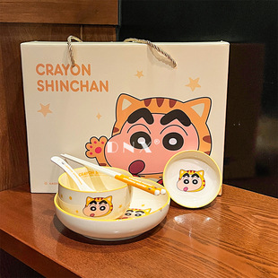 Crayon Shinchan новая керамическая посуда миска для риса милая тарелка набор для домашнего использования