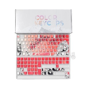 Fox face girl (boxed) keycap creative theme PBT personality sublimation side engraved light transmission original height keyboard