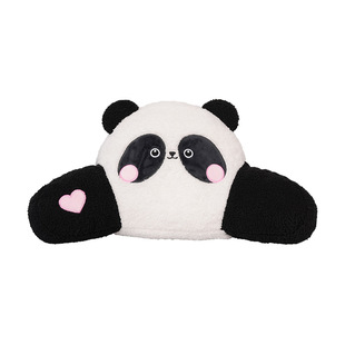 Blue Rain Cartoon Waist Pillow Cute Imitation Rabbit Fur Panda Comfortable Car Neck Pillow Four Seasons General Motors Cushion