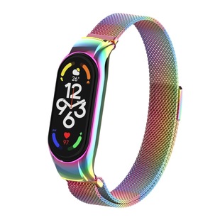 Suitable for Mi Band 7 Strap miband7 Metal Milanese Nice Magnetic Wristband Mi 7 Bracelet Strap