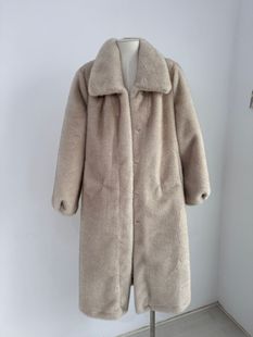 New Imitation Fur Eco-friendly Fur Coat Long Imitation Mink Fur Coat Women plus size Wide Edition Mink Fur Cross-border