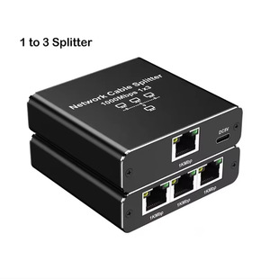 Gigabit network distributor 1 minute 3 1 minute 3 network sharing network port RJ45 network cable splitter switching route