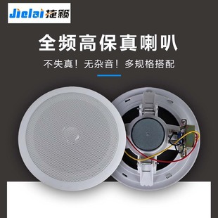 Ceiling Speaker 3/6W With Small Package Ceiling Mounting Audio Fixed-pressure Amplifier Background Music Fire Speaker