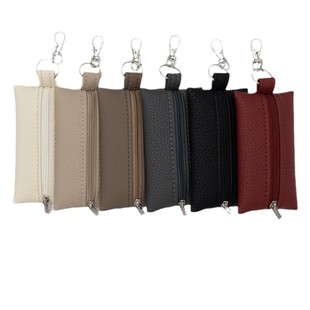 New Creative Pocket Tissue Leather Storage Bag Mini Zipper Wet Tissue Box Portable Out Coin Purse