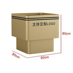 2024 best selling outdoor stainless steel flower box milk tea shop flower stand commercial street wrought iron flower trough courtyard municipal flower bed