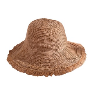 Rapped Sunshade Hat Women's Fisherman Hat Korean Style Big Brim Hat Hollow Breathable Sunscreen Hat Summer Beach Straw Hat Sun Hat