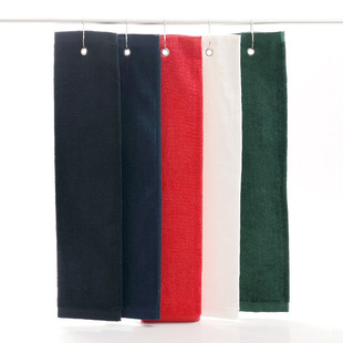 Golf buttonhole hook towel soft absorbent cut velvet cleaning ball towel spot wholesale embroidered LOGO