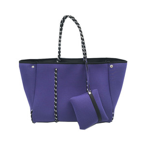 Factory Direct Sales Women's Outdoor Travel Cut Out Diving Material Beach Bag Women's Shoulder Bag