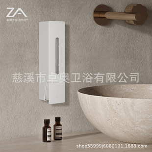 Hotel punch-free wall-mounted three-head soap dispenser household bathroom hand washing bath hair care Press pressing liquid bottle soap dispenser