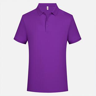 Polo Shirt Lapel Summer 7A Antibacterial Business Pure Color T-Shirt Business Paul Clothing