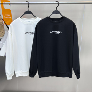 Fashion brand autumn and winter round neck sweater fashion oversize loose simple fashion cartoon sweater couple fashion B2CRD4332