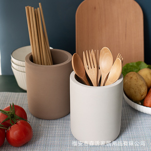 Popular Diatomite Water Absorbent Drying Chopsticks Holder Household Soup Spoon Kitchen Storage Rack Tableware Spoon Storage Holder