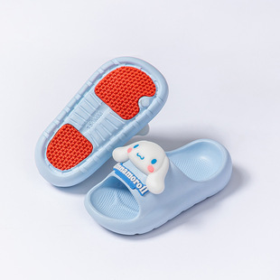 Поданная Sanrio Детские тапочки Летние девочки милые комнатные домашние нескользящие подошвы для мальчиков и девочек холодные тапочки для детей