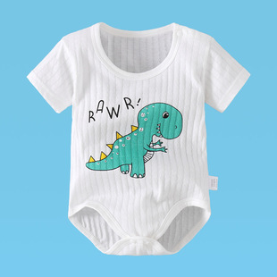 Summer baby jumpsuit short sleeve thin triangle romper men and women Baby new western style romper sheath