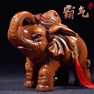 A Pair of Lucky Lucky Elephant Living Room TV Wine Cabinet Hallway Craft Auspicious Home Decorations Office