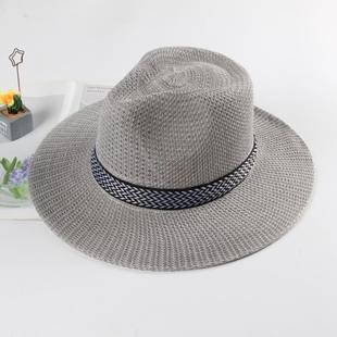Men's Hat sun protection sun hat summer new fashion cool hat middle-aged and elderly straw hat top hat fisherman hat wholesale
