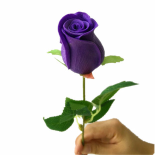 PU hand feeling single rose soft glue moisturizing rose flower decoration simulation rose artificial multi-color