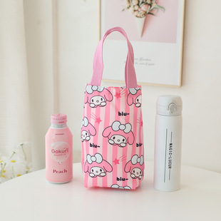 Japanese Snoopy coolomi water Cup bag portable hand bag umbrella water bottle bag vacuum cup handbag