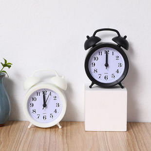 Bedroom creative small alarm clock students mute bedside clock personality lazy simple clock children's cartoon alarm