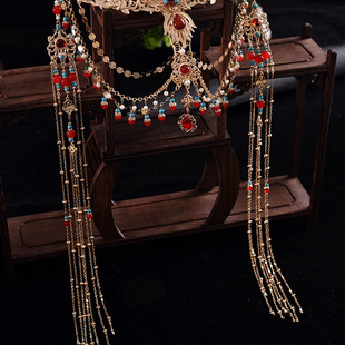 Princess Style Western Han Suit Headwear Tassel Ancient Clothes Hair Accessories Headwear Ancient Style Accessories Dunhuang Forehead Exotic Dancer