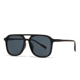 Cross-border foreign trade new modern retro square double beam sunglasses INS wind street shooting sunglasses 22006