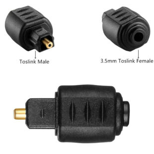 Оптоволоконный адаптер Toslink оптоволоконный преобразователь адаптер Mini 3,5 мм в штекер Toslink