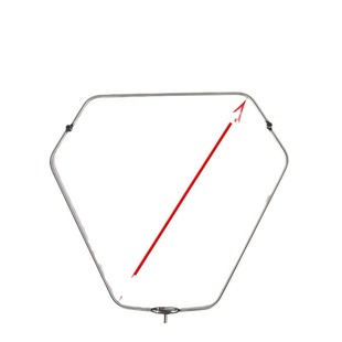 Solid triangle stainless steel welded fishing folding net head Net ring fishing gear accessories
