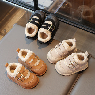 Baby Birken обувь зимняя обувь плюшевая толстая шерстяная обувь для девочек хлопчатобумажная обувь для мужчин с мягкой подошвкой ходки один год