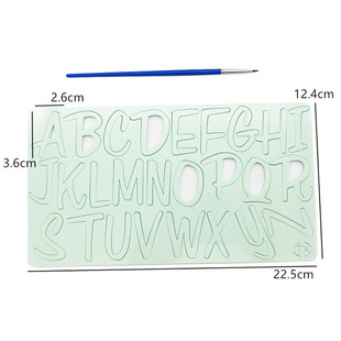 TX Acrylic English Alphanumeric Plastic Cake Baking Tools Biscuit Mold Set DIY Cartoon Stamper